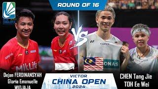 LIVE SCORE Dejan FERDINANSYAH Gloria Emanuelle WIDJAJA vs CHEN Tang Jie TOH Ee Wei China Open 2024