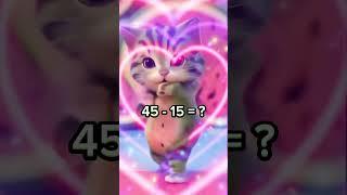 Fun math time #brainblitz #cutecat #thinkfast
