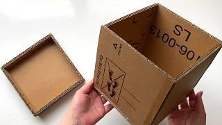 DIY ️ Gorgeous cardboard box made by hand