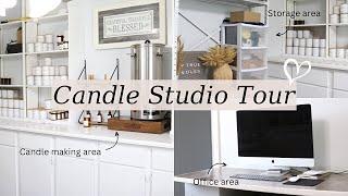 Candle Studio Tour | At home candle making studio | Small candle business