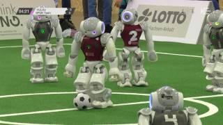 SPL: HULKs – SPQR Team (Semifinal Challenge Shield) [RoboCup German Open 2017]