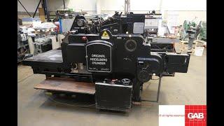 used Heidelberg SB cylinder die cutter for sale in UK   Gab Supplies Ltd   1962