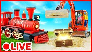 Trains for kids videos  Vehicles for kids | Kidibli