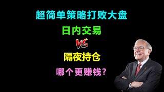 [量化] 超简单策略打败大盘！日内交易和隔夜持仓哪个赚钱多？[TradingView] Day Trading VS Overnight Holding.