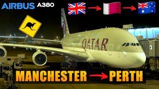 The Kangaroo Route | Manchester  - Doha  - Perth  | Qatar Airways | Flight report (# 147)