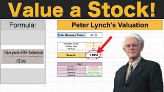 How Peter Lynch Values a Stock! (Peter Lynch's Valuation Tutorial)