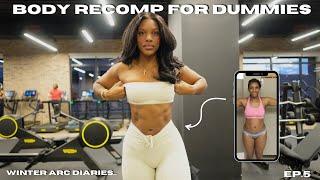 Winter Arc Diaries ep. 5 | step by step body recomp guide, BetterMe haul, full glute workout