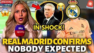 URGENT! REAL MADRID HAS JUST CONFIRMED! ANCELOTTI IN SHOCK! REAL MADRID NEWS