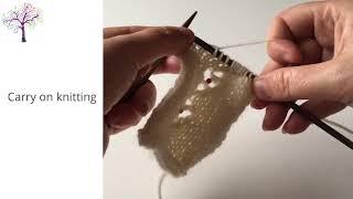 Diamond Lace Knitting Stitch Pattern