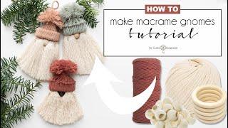 Cute and easy DIY macrame gnomes (3 different ways)