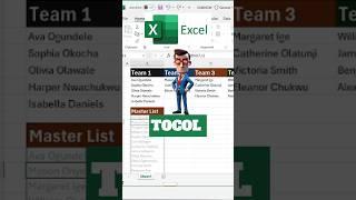 Excel Hack: TOCOL Formula!  #excel #microsofttips #exceltips # tech #office #business #tutorial