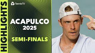 Machac Faces Nakashima; Davidovich Fokina & Shapovalov Battle | Acapulco Semi-Final Highlights