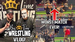 I SAW THE WORST WRESTLING MATCH EVER! MEETING ''THE ICON'' STING! BTW VLOG 9/20/24!