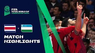 HIGHLIGHTS: Costa Rica v Uzbekistan | FIFA Futsal World Cup Uzbekistan 2024