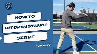 How To Hit An Open Stance Serve Step By Step: For ANY LEVEL