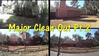 Mowing and Cutting Down / Cleaning Up a Very Overgrown Lawn and Property Ep 2