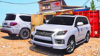 РЕАЛЬНЫЕ ПАЦАНЫ В GTA 5 - ЗАСТРЯЛ В ГРЯЗИ НА LEXUS LX570! ПОПАЛИ ПОД ДОЖДЬ ПОСЛЕ ДЕЛА! ВОТЕР