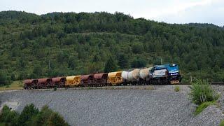 Log Rail's EMD GT22 on freight service in Lika (Croatia)