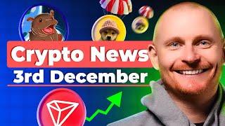Crypto News: Dec 3rd: Alt Season is here | Social Media Pumping Memecoins?