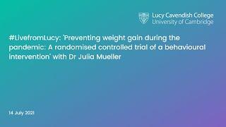 #LivefromLucy with Dr Julia Mueller