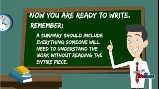 How to Write a Summary