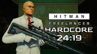 Hardcore Any% Speedrun in 24:19 (World Record) - Freelancer - HITMAN World of Assassination