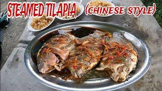 My best way of Cooking STEAMED TILAPIA (chinese style) Lunch with NHED ELUAP & DUDUY CHANNEL