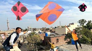 Big Kite Flying With Kite Challenge Nasir | Patangbazz