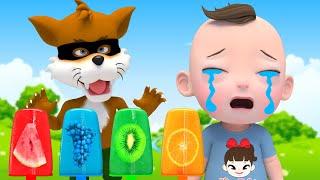 ice cream Finger Family | Five Little Monkeys música colorida Learn Sing A Song! Infantil