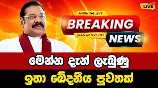  Mahinda Rajapaksa | Breaking News | Breaking News Today Sri Lanka | news from sri lanka | news