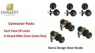 Dynasty Hardware Sierra Door Knobs Aged Oil Rubbed Bronze