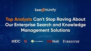 SearchUnify: Leading the Analyst Wave in Search and Knowledge Management Spectrum