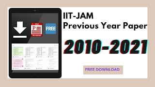 IIT-JAM Chemistry 2010-2021 Previous Year Paper ll Free Download ll #iitjamchemistrypreviouspaper