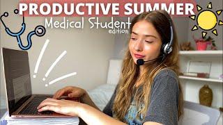 A Productive Day in Summer | Medical Student (Work from Home)