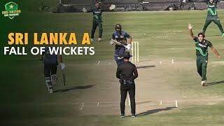 Fall of Sri Lanka A Wickets vs Pakistan Shaheens | 1st One-Day, Islamabad, 2024