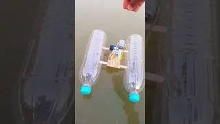 Amazing Plastic Bottle Boat with Motor | Recycled Bottles #shorts