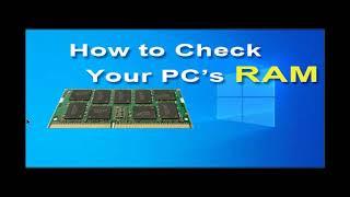 How to check the RAM type DDR3 or DDR4 in Windows 10 / Windows 7 / 8