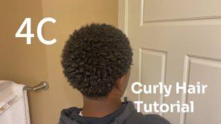 How To Get Curls With 4C Hair Tutorial