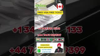 Free Visa|Free Ticket|Sardar Jagmohan Singh|Canada|Eden Food Company|WhatsApp +1 343 501 3133