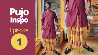 Pujo Inspo Episode 1 #shorts #Pujo #dhoti #saree #bengali