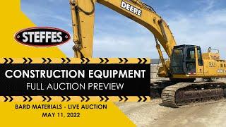 Construction Equipment Auction: Full lineup (Bid Live or Online)