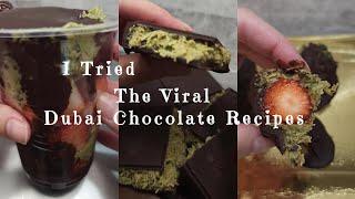 Why you have to make  THE VIRAL DUBAI CHOCOLATE RECIPES | I'M OBSESSED! 