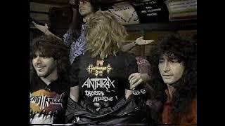 1989 Anthrax & Headbanger's Ball Tour Schwag TV ad