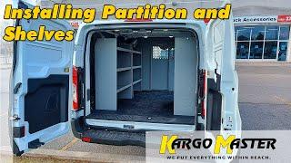 kargo Master Partition & Shelf Units for Transit 130" WB Low Roof Install