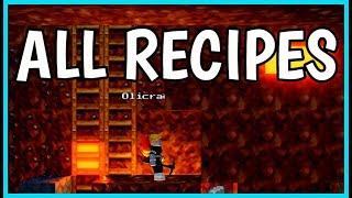 Roblox SUBTERRA ALL RECIPES