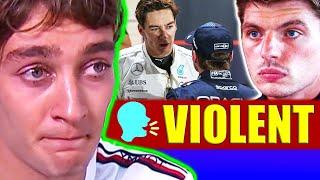 Russell GOES NUCLEAR on Verstappen!!  (full rant)