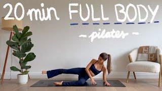 20MIN full body pilates hourglass workout // tone & lengthen // no equipment | LIDIAVMERA