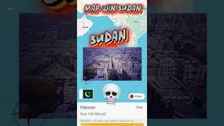 Pakistan And Sudan Map Size Comparison #shorts #pakistan #sudan #comparison #worldmap #history #asia