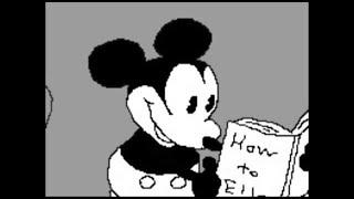 History of the whites of the eyes of Mickey Mouse