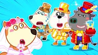 Will Ruby Choose the Broke vs Rich vs Giga Rich Groom?  Cartoons for Kids | LYCAN - Arabic